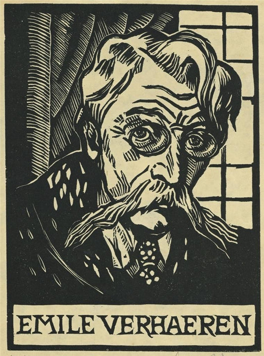 Ludovic-Rodo Pissarro (1878-1952) Signed Wood Engraving - Emile Verhaeren0