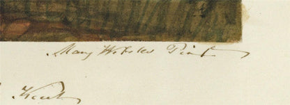 Mary Webster Watercolour Painting Richborough Castle Near Sandwich Kent 18432