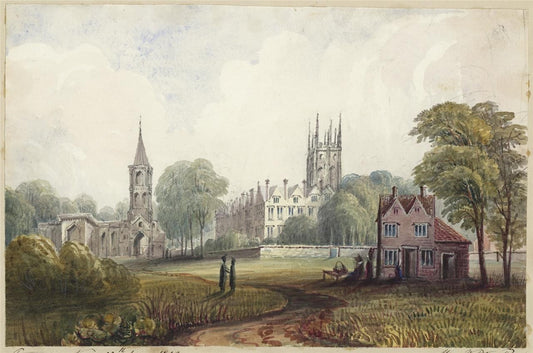 Mary Webster (1794-1883) Watercolour Painting - Merton College Oxford 18400
