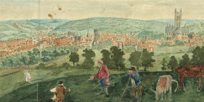 James Wilcox (1778-1865) Watercolour Painting - Canterbury 180011