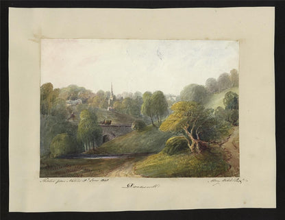 Mary Webster (1794-1883) Watercolour Painting - Dowdeswell Near Cheltenham 18401