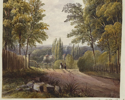 Mary Webster (1794-1883) Watercolour Painting - Harrow Near Sudbury London 18388