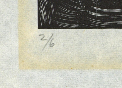 John Farleigh (1900-1965) Pencil Signed Wood Engraving The Story of David 19343