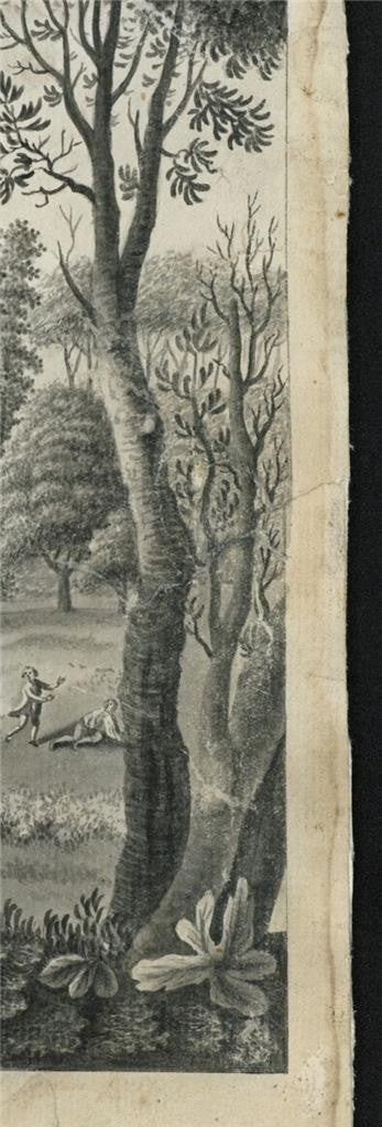 View Of Nethercot House Watercolour Painting Late 18th / Early 19th Century5
