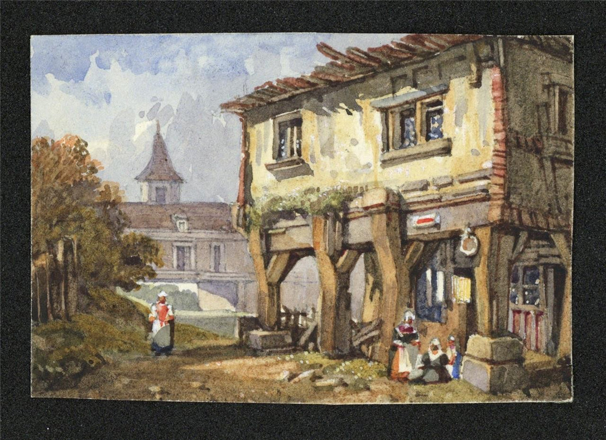 Style Of Samuel Prout - Miniature Watercolour Painting - 19th Century - 111
