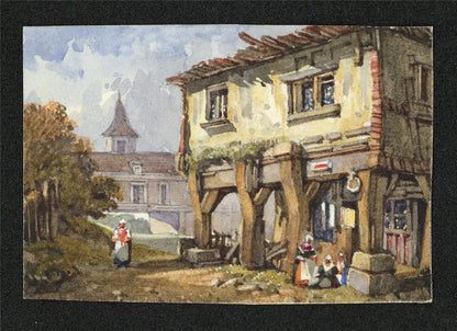 Style Of Samuel Prout - Miniature Watercolour Painting - 19th Century - 111