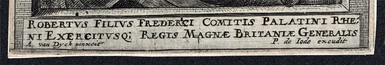 Pieter de Jode II After Van Dyck - Line Engraving Prince Rupert, Count Palatine3