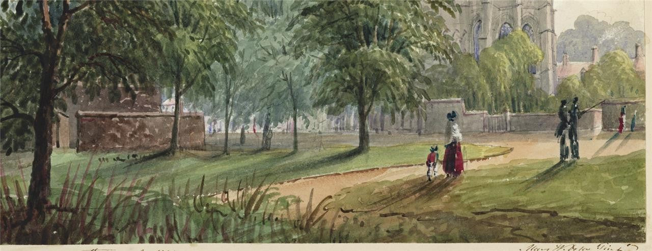 Mary Webster (1794-1883) - Watercolour Painting - Canterbury Cathedral 18435