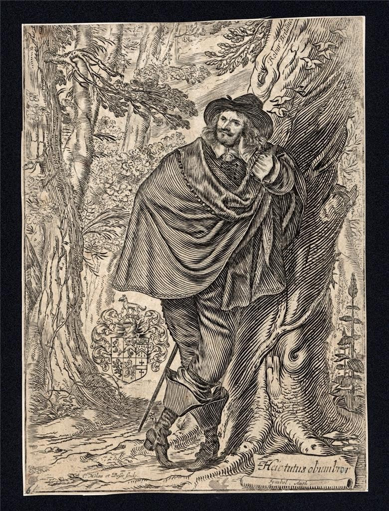 Claude Mellan - Abraham Bosse - Antique Engraving - Portait Of James Howell1