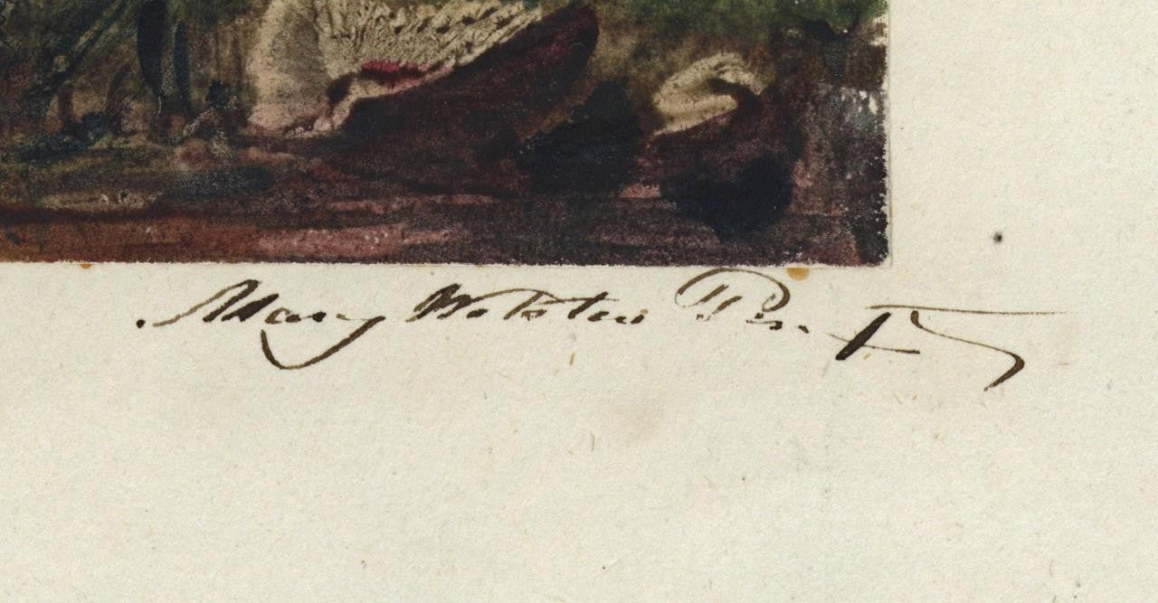 Mary Webster (1794-1883) Watercolour Painting - Cottage At Sudbury London 18412