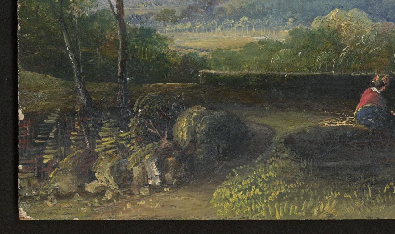 Mary Webster (1794-1883) Oil Painting - Figures In Rural Landscape 19th Century10