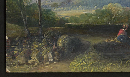 Mary Webster (1794-1883) Oil Painting - Figures In Rural Landscape 19th Century10