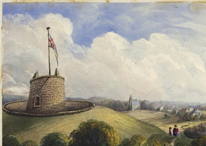 Mary Webster (1794-1883) Watercolour Painting Coastline Eastbourne Sussex 18485