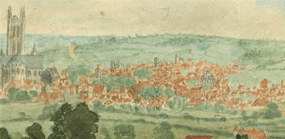 James Wilcox (1778-1865) Watercolour Painting - Canterbury 180016