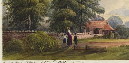 Mary Webster (1794-1883) Watercolour Painting - Farm Near Sudbury London 18415