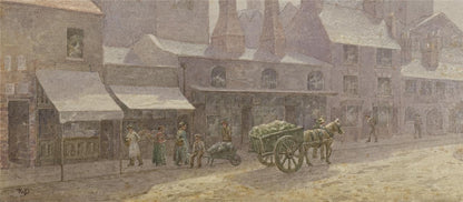 T W Downing Antique Watercolour Painting Congreve Street Birmingham3