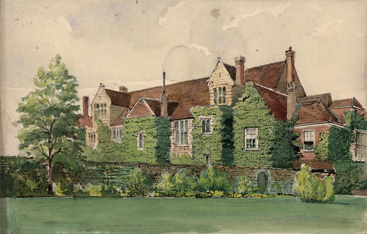 Bishop's Palace Maidstone Kent - Watercolour Painting - James Foster Wadmore0