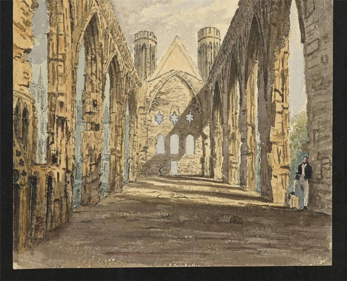 James Wilcox (1778-1865) Painting St Stephen's Chapel Westminster London 18363