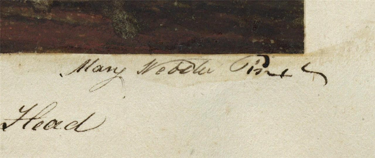 Mary Webster (1794-1883) Watercolour Painting Holywell Eastbourne 18502