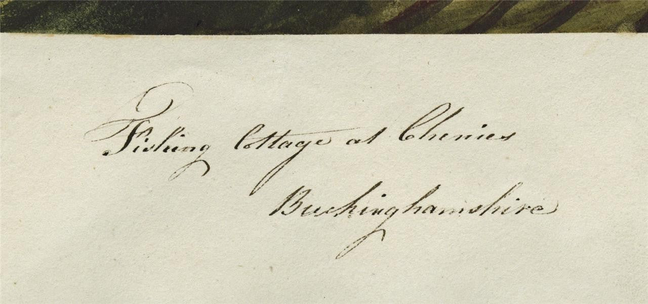 Mary Webster Watercolour Painting Fishing Cottage Chenies Buckinghamshire 18484