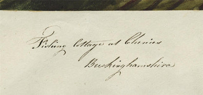 Mary Webster Watercolour Painting Fishing Cottage Chenies Buckinghamshire 18484