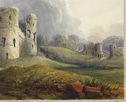 Mary Webster (1794-1883) - Watercolour Painting - Pevensey Castle Sussex - 18426