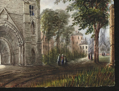 Mary Webster (1794-1883) Watercolour Painting - Abbey Gateway, Reading 18494