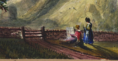 Mary Webster (1794-1883) - Watercolour Painting - Pevensey Castle Sussex - 18528