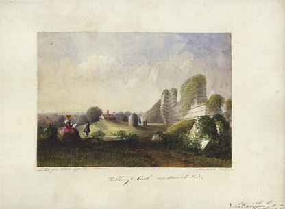 Mary Webster Watercolour Painting Richborough Castle Near Sandwich Kent 18439