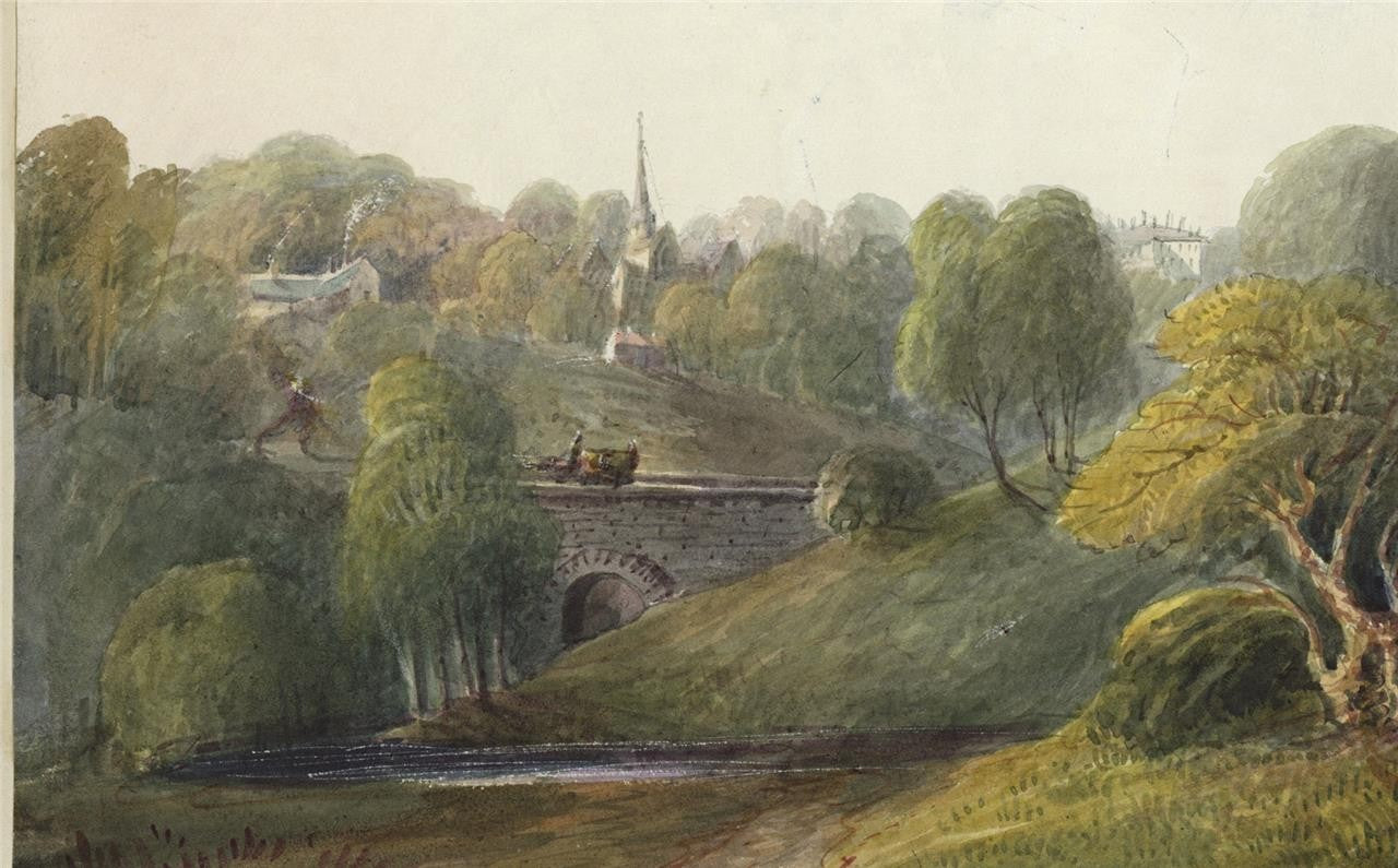Mary Webster (1794-1883) Watercolour Painting - Dowdeswell Near Cheltenham 18405
