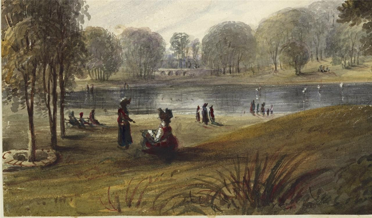 Mary Webster Watercolour Painting View From Kensington Bridge London 18384