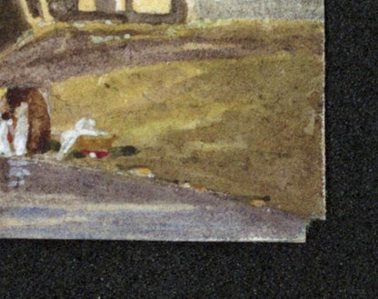 Style Of Samuel Prout Dunstable Miniature Watercolour Painting 19th Century3