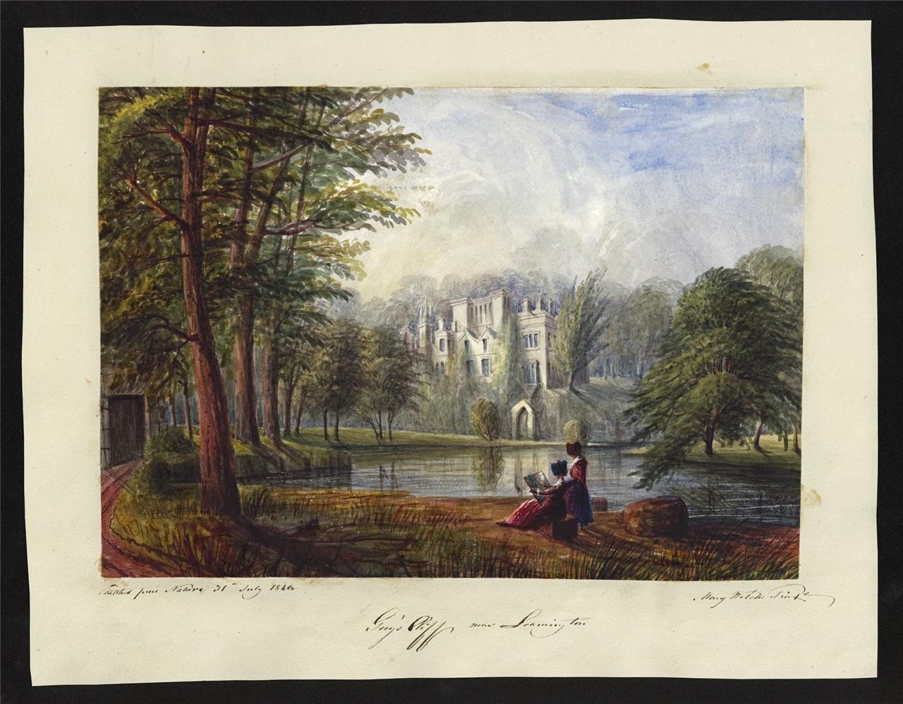 Mary Webster (1794-1883) - Watercolour Painting - Guys Cliffe House 18461