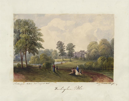 Mary Webster (1794-1883) Watercolour Painting Buckingham Palace London 184112