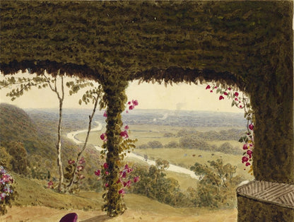 Cliveden Grounds Buckinghamshire - Antique Watercolour Painting - 19th Century4