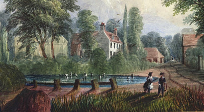 Mary Webster (1794-1883) Watercolour Painting - Harrow On The Hill London 18579