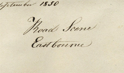 Mary Webster (1794-1883) - Watercolour Painting - Road Scene Eastbourne 18504