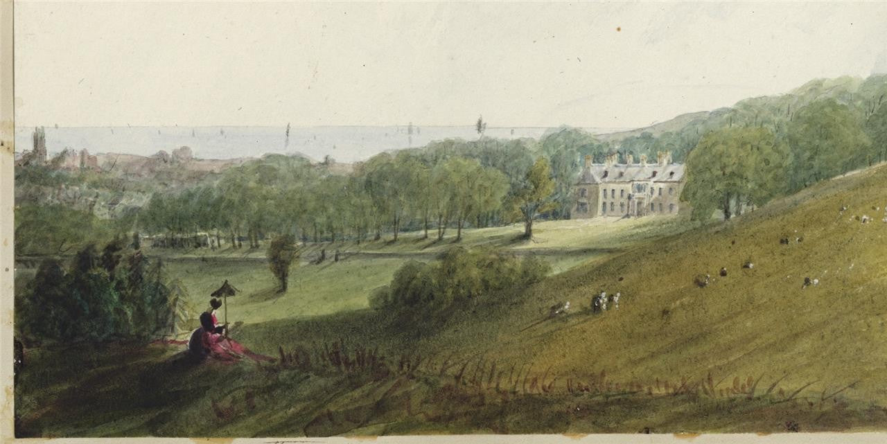 Mary Webster (1794-1883) - Watercolour Painting - Compton Place Eastbourne 18425