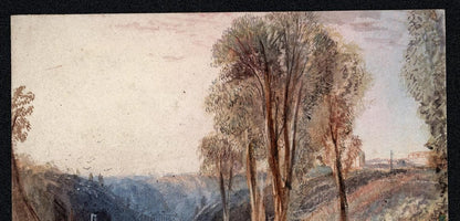POSSIBLY JOHN FRANCIS SALMON Small Watercolour Painting 1861 - LANDSCAPE7