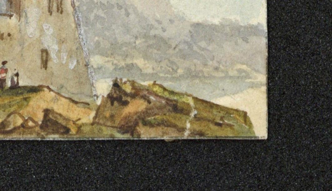 Style Of Samuel Prout - Miniature Watercolour Painting - 19th Century - 212