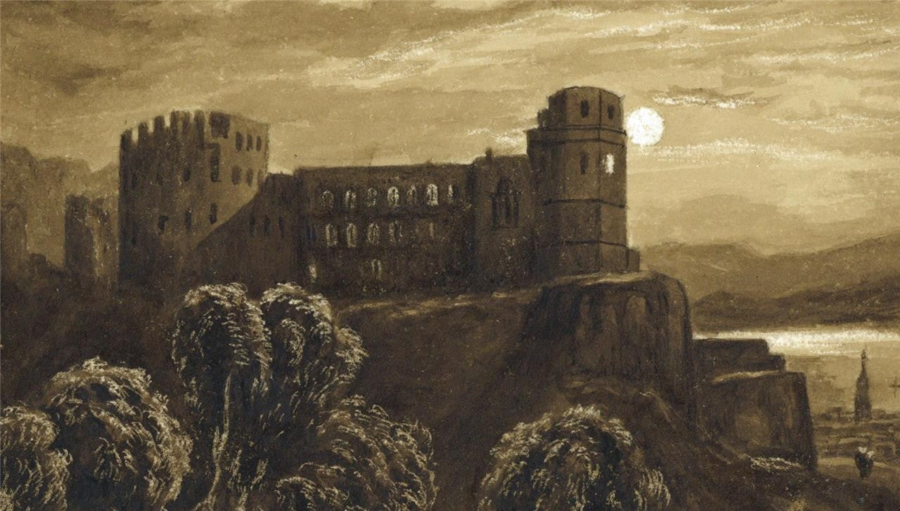 After Clarkson Stanfield Heidelberg Castle Watercolour Painting - 19th Century9