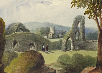 Mary Webster (1794-1883) - Watercolour Painting - Pevensey Castle Sussex - 18488