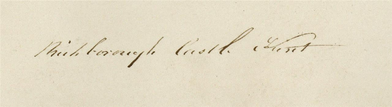 Mary Webster (1794-1883) - Watercolour Painting - Richborough Castle Kent 18434