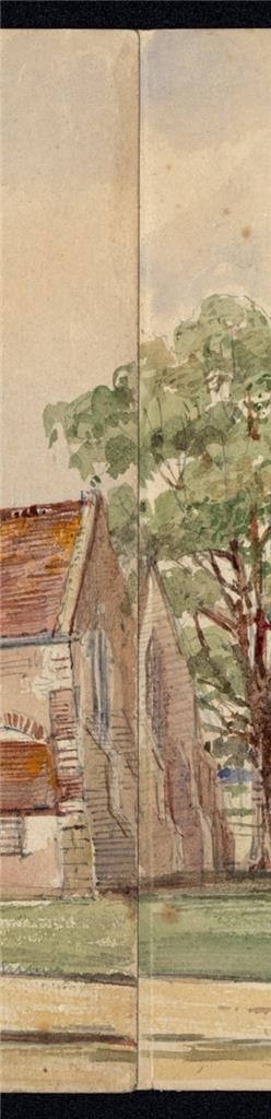Brookland Church Romney Marsh Kent - Watercolour Painting - James Foster Wadmore3