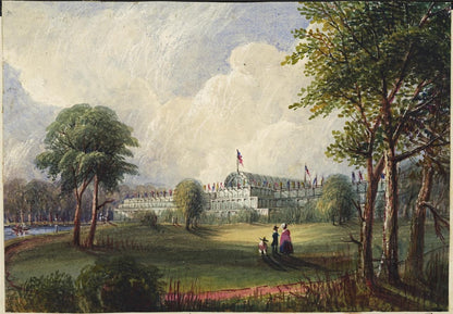Mary Webster - Watercolour Painting Great Exhibition 1851 - Hyde Park London0