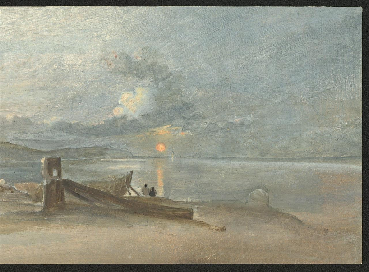 Coastal Sunset - Oil Painting - Late 19th / Early 20th Century6