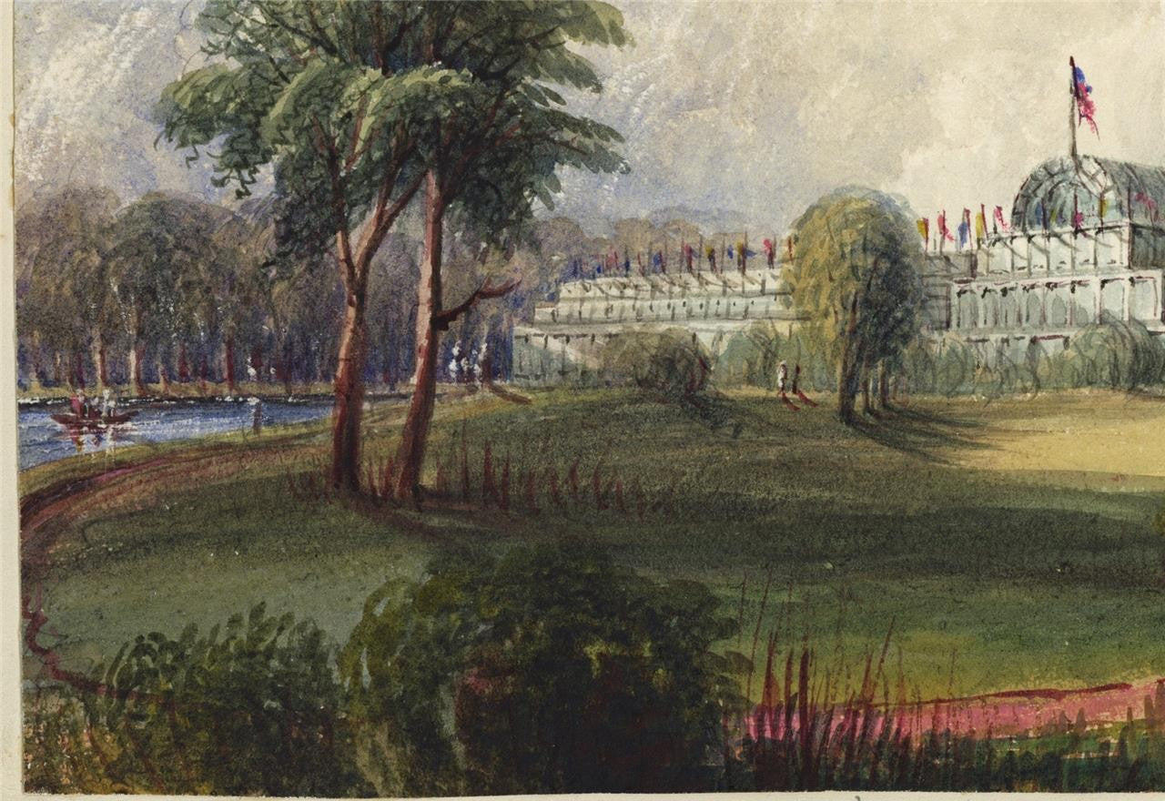 Mary Webster - Watercolour Painting Great Exhibition 1851 - Hyde Park London5