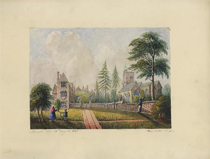 Mary Webster (1794-1883) Watercolour Painting - Chenies Buckinghamshire 18456