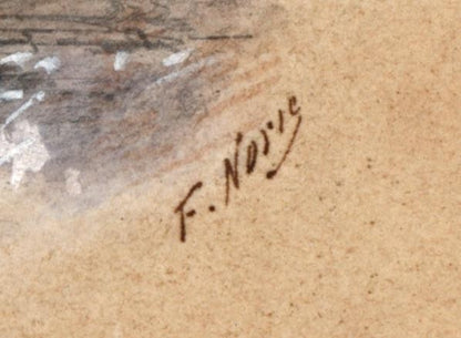 Frank V. Norie - Miniature Watercolour Painting - North Africa - 19th Century2