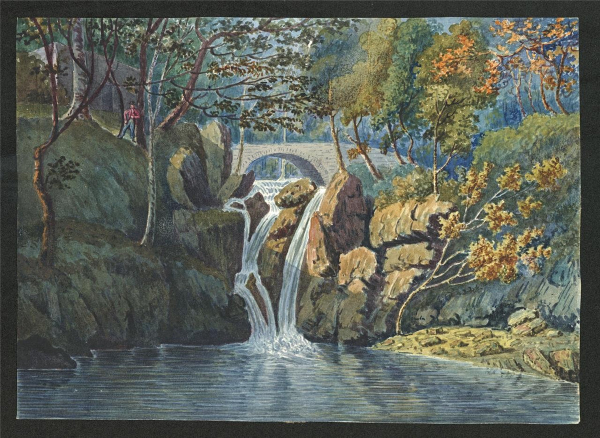 James Wilcox (1778-1865) Watercolour Painting Rydal Park Near Ambleside 18041